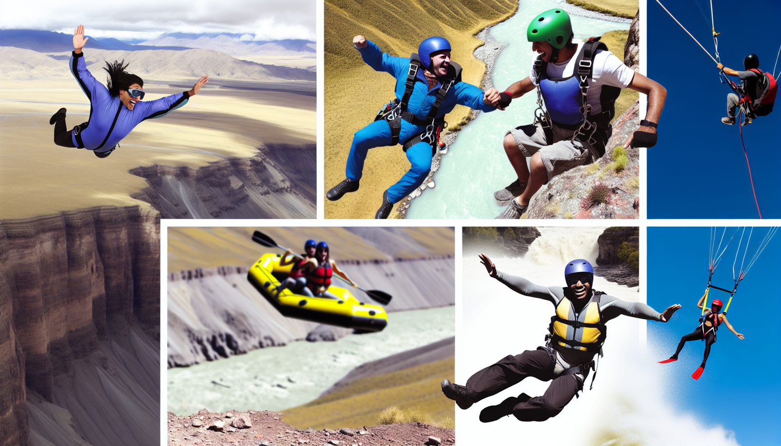 Erlebe den Adrenalinkick und die Action. Begib dich auf ein Abenteuer, das für Nervenkitzel-Suchende in den Landschaften Nordamerikas gestaltet ist. Stell dir eine wilde Szene vor, in der Adrenalinjunkies an intensiven Aktivitäten teilnehmen. Es könnte Fallschirmspringen über weite Ebenen, Rafting auf einem tumultuösen Fluss, Bungee-Jumping von einer hohen Klippe oder Mountainbiking auf rauen Trails sein. Jeder Einzelne wird von dem Nervenkitzel angetrieben und zeigt seinen Mut und seine Kühnheit. Vielfältig in ihrem Abstieg siehst du Männer und Frauen, die hispanisch, kaukasisch, schwarz, aus dem Nahen Osten oder südasiatisch sind. Dieser Moment fängt das Wesen des Lebens am Limit ein.